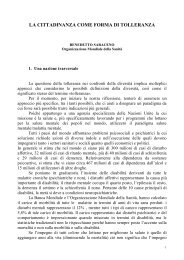 LA CITTADINANZA COME FORMA DI TOLLERANZA - Exclusion.net