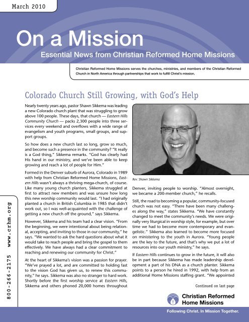 On a Mission - Christian Reformed Church
