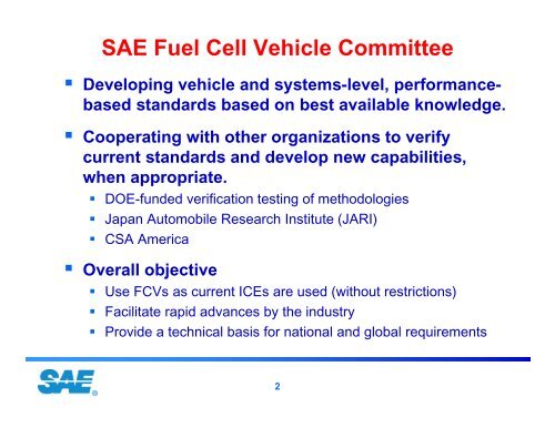 SAE J2578 - Hydrogen and Fuel Cell Safety