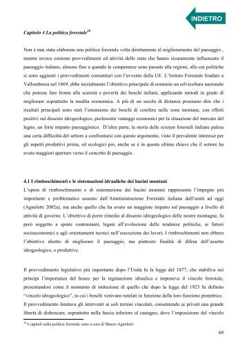 la politica forestale - Mauro Agnoletti