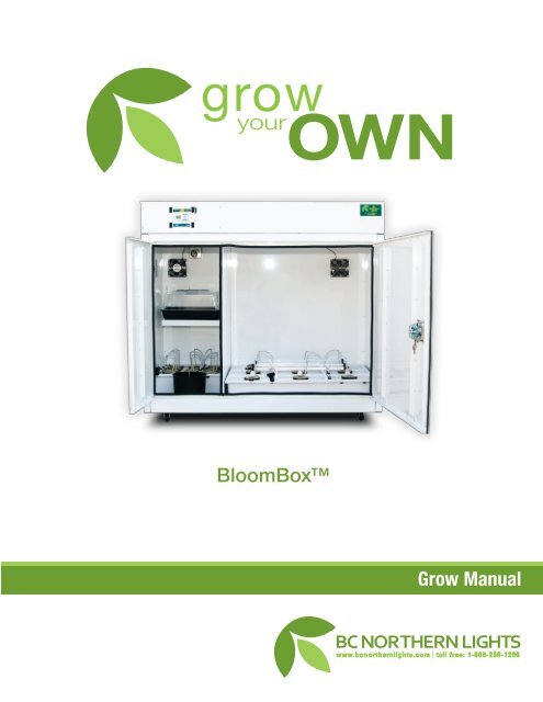Grow Manual BloomBox™ - BC Northern Lights
