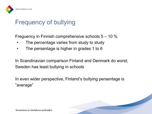 KiVa – A national anti-bullying programme for Finnish schools