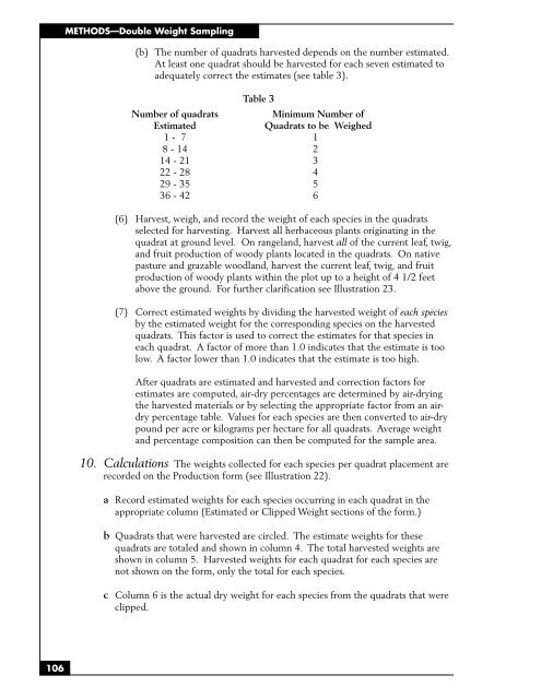 SAMPLING VEGETATION ATTRIBUTES - New Mexico NRCS - US ...