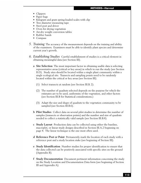 SAMPLING VEGETATION ATTRIBUTES - New Mexico NRCS - US ...