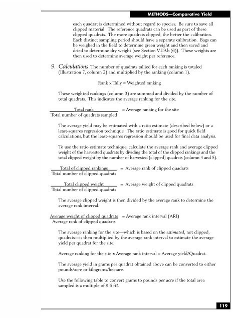 SAMPLING VEGETATION ATTRIBUTES - New Mexico NRCS - US ...