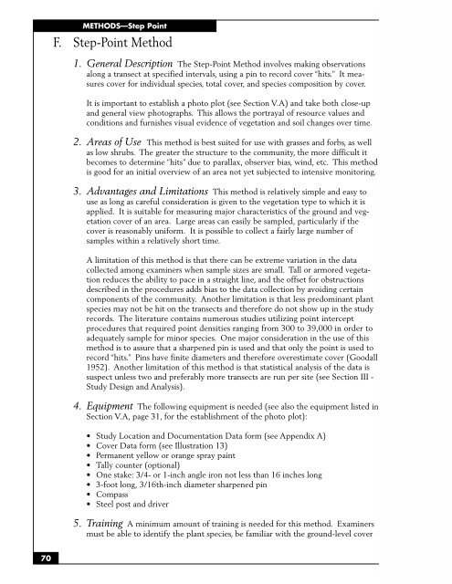 SAMPLING VEGETATION ATTRIBUTES - New Mexico NRCS - US ...