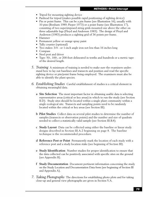 SAMPLING VEGETATION ATTRIBUTES - New Mexico NRCS - US ...