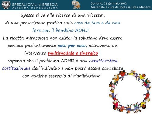 il bambino adhd a scuola: modalità di osservazione e ... - G. Garibaldi