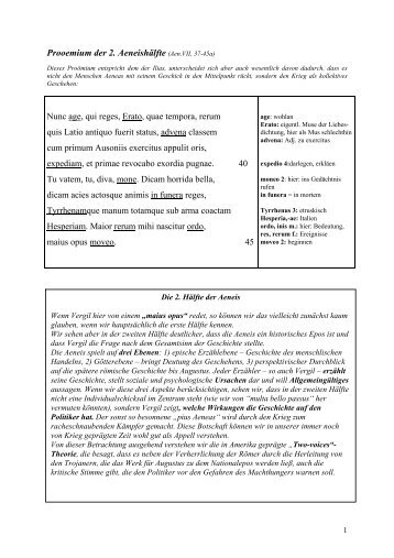 (Aen.VII, 37-45a) Nunc age, qui reges, Erato, quae tempora, rerum ...