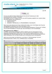 Nielsen TV-Spots mit Tarif 00/00 Juni 08 1 von 2 - MEDIA STAND-BY