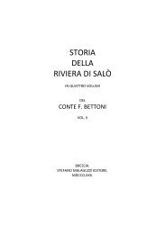 Francesco Bettoni, Storia della Riviera di Salò ... - Archivi del Garda