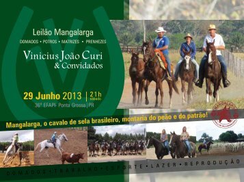 Catálogo p/ download (pdf) - Leilão Mangalarga | Vinicius João Curi ...