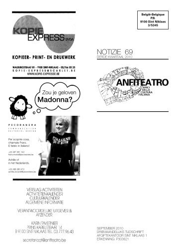 Madonna? NOTIZIE 69 - Anfiteatro