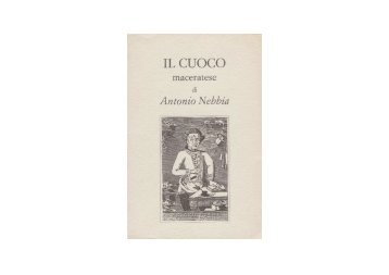 Antonio Nebbia - Il Cuoco Maceratese - Ristorante Due Cigni