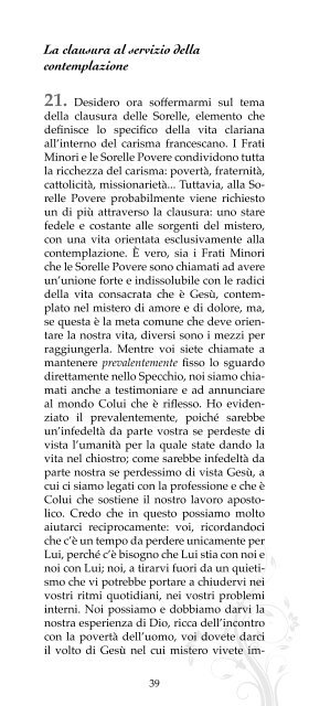 scarica la Lettera su S. Chiara - Provincia di San Michele Arcangelo ...