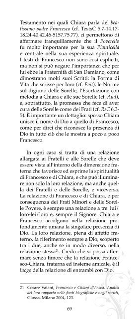 scarica la Lettera su S. Chiara - Provincia di San Michele Arcangelo ...