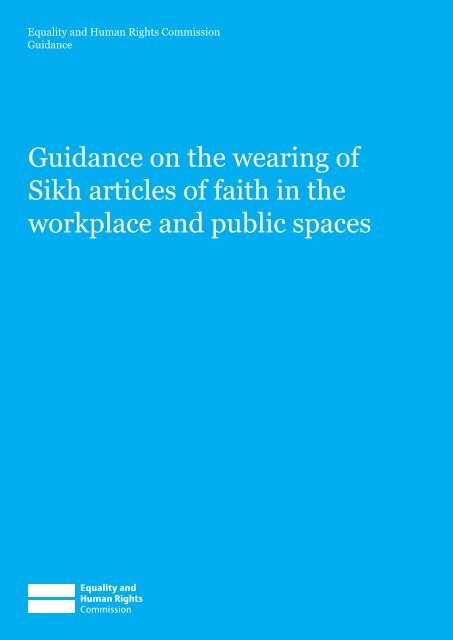 Sikh articles of faith.indd - Equality and Human Rights Commission