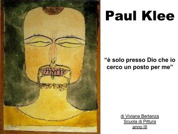 Paul Klee - Accademia belle arti Santa Giulia