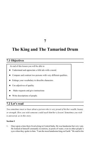 The King and The Tamarind Drum