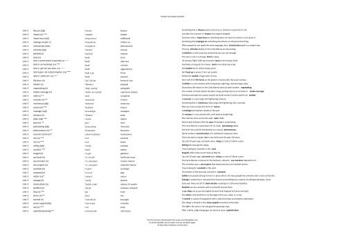 Global Upper Intermediate Wordlist Italian