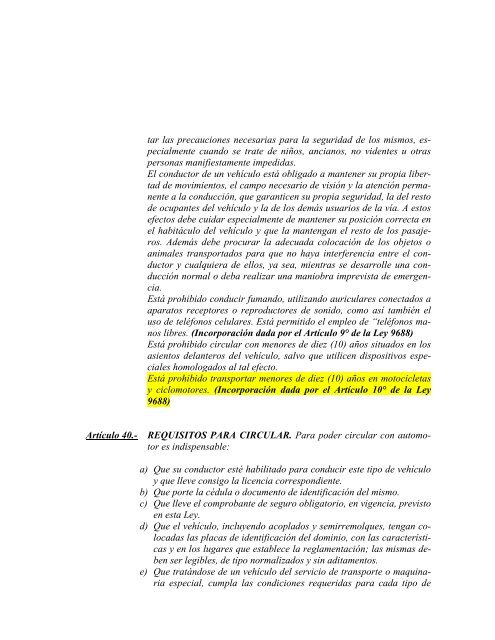 Ley: 9169 - Gobierno de la Provincia de Córdoba