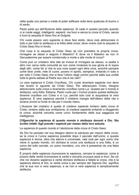 PRIMA LETTERA AI CORINZI - Parrocchia GOTTOLENGO