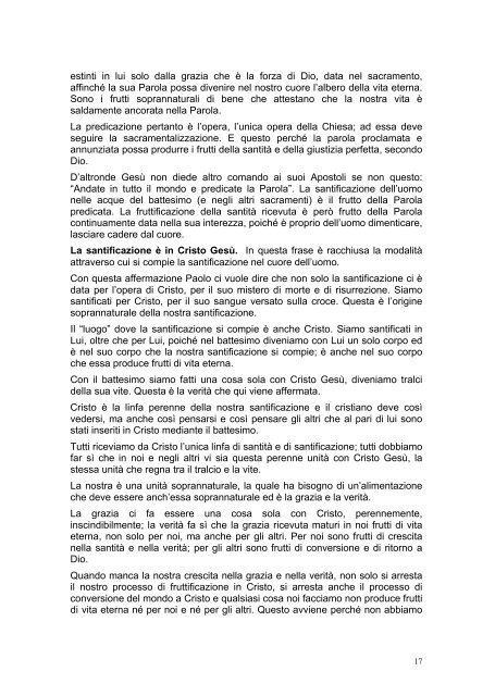 PRIMA LETTERA AI CORINZI - Parrocchia GOTTOLENGO