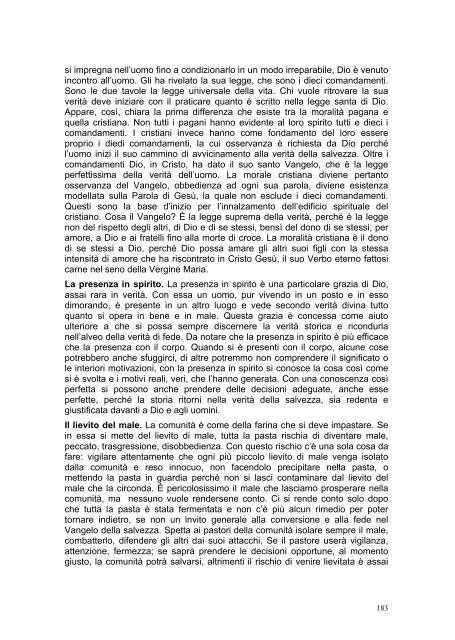 PRIMA LETTERA AI CORINZI - Parrocchia GOTTOLENGO