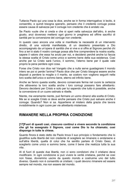 PRIMA LETTERA AI CORINZI - Parrocchia GOTTOLENGO