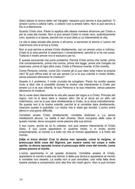 PRIMA LETTERA AI CORINZI - Parrocchia GOTTOLENGO