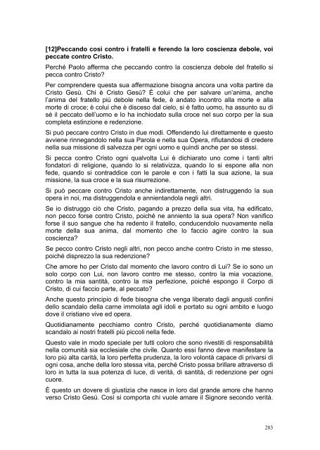 PRIMA LETTERA AI CORINZI - Parrocchia GOTTOLENGO