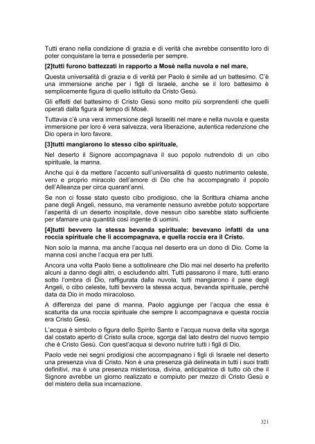 PRIMA LETTERA AI CORINZI - Parrocchia GOTTOLENGO