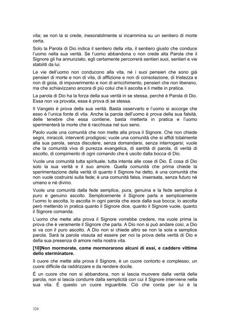 PRIMA LETTERA AI CORINZI - Parrocchia GOTTOLENGO