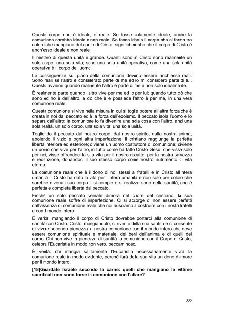 PRIMA LETTERA AI CORINZI - Parrocchia GOTTOLENGO