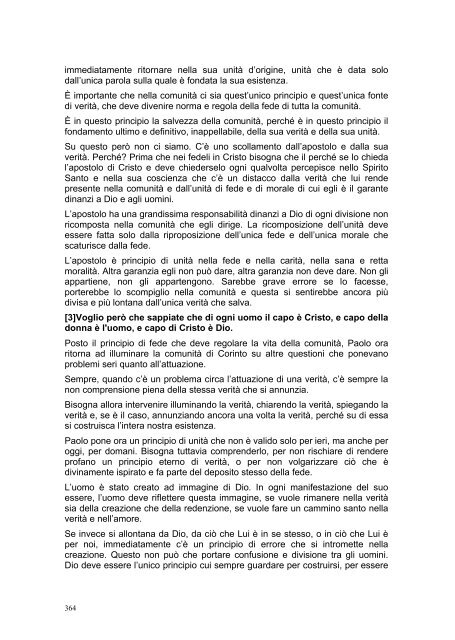 PRIMA LETTERA AI CORINZI - Parrocchia GOTTOLENGO