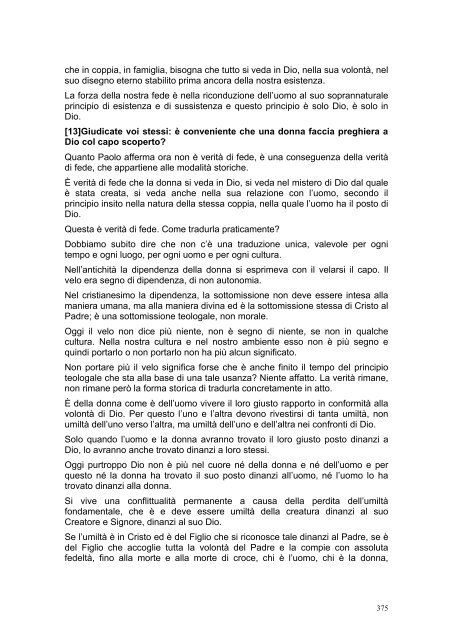 PRIMA LETTERA AI CORINZI - Parrocchia GOTTOLENGO