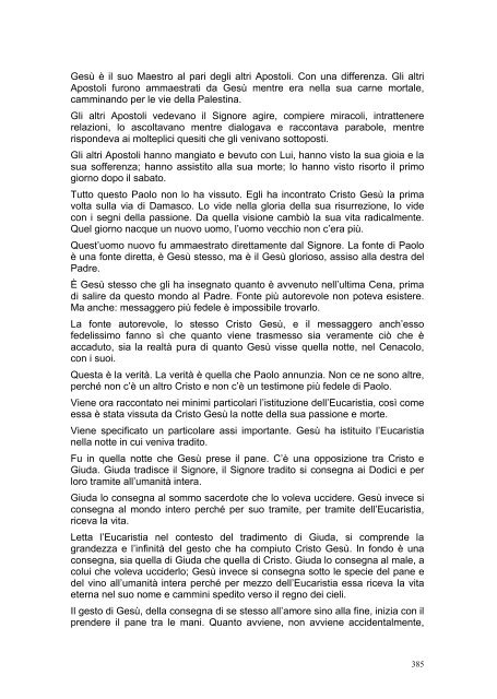 PRIMA LETTERA AI CORINZI - Parrocchia GOTTOLENGO