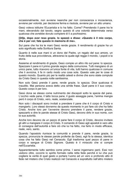 PRIMA LETTERA AI CORINZI - Parrocchia GOTTOLENGO