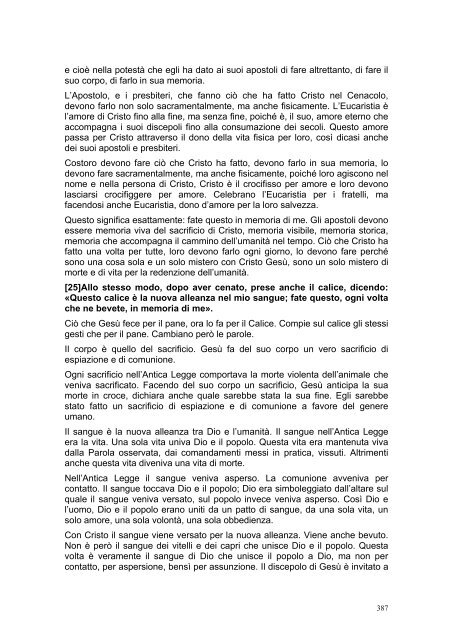 PRIMA LETTERA AI CORINZI - Parrocchia GOTTOLENGO