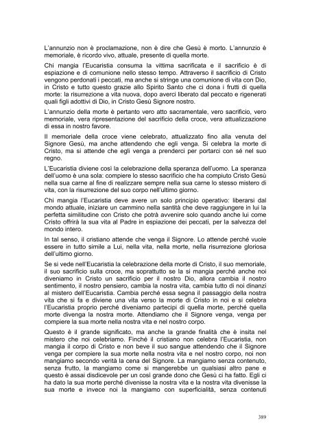 PRIMA LETTERA AI CORINZI - Parrocchia GOTTOLENGO