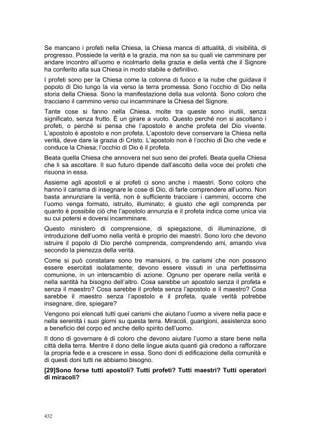 PRIMA LETTERA AI CORINZI - Parrocchia GOTTOLENGO