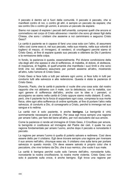 PRIMA LETTERA AI CORINZI - Parrocchia GOTTOLENGO