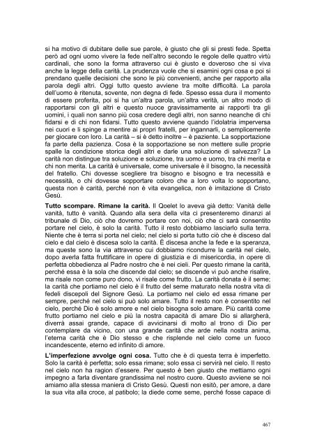 PRIMA LETTERA AI CORINZI - Parrocchia GOTTOLENGO