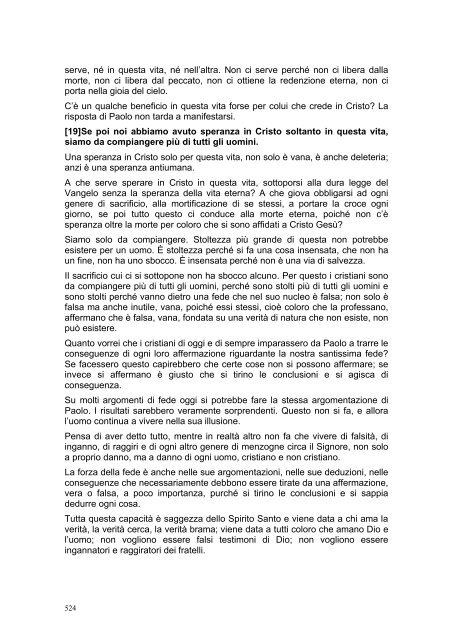 PRIMA LETTERA AI CORINZI - Parrocchia GOTTOLENGO