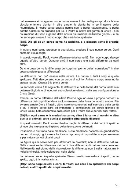 PRIMA LETTERA AI CORINZI - Parrocchia GOTTOLENGO