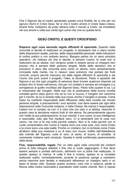 PRIMA LETTERA AI CORINZI - Parrocchia GOTTOLENGO