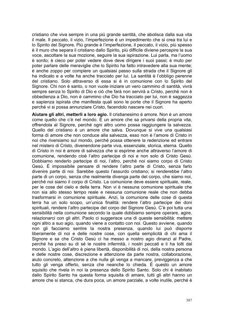 PRIMA LETTERA AI CORINZI - Parrocchia GOTTOLENGO