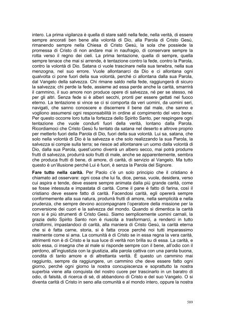 PRIMA LETTERA AI CORINZI - Parrocchia GOTTOLENGO