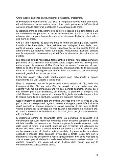 PRIMA LETTERA AI CORINZI - Parrocchia GOTTOLENGO