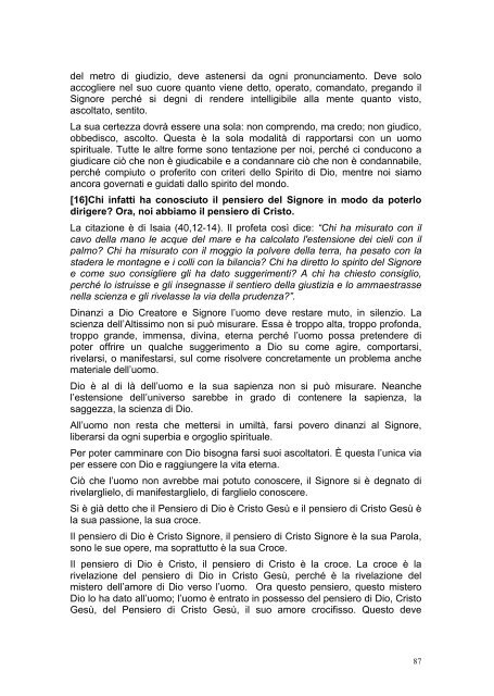 PRIMA LETTERA AI CORINZI - Parrocchia GOTTOLENGO